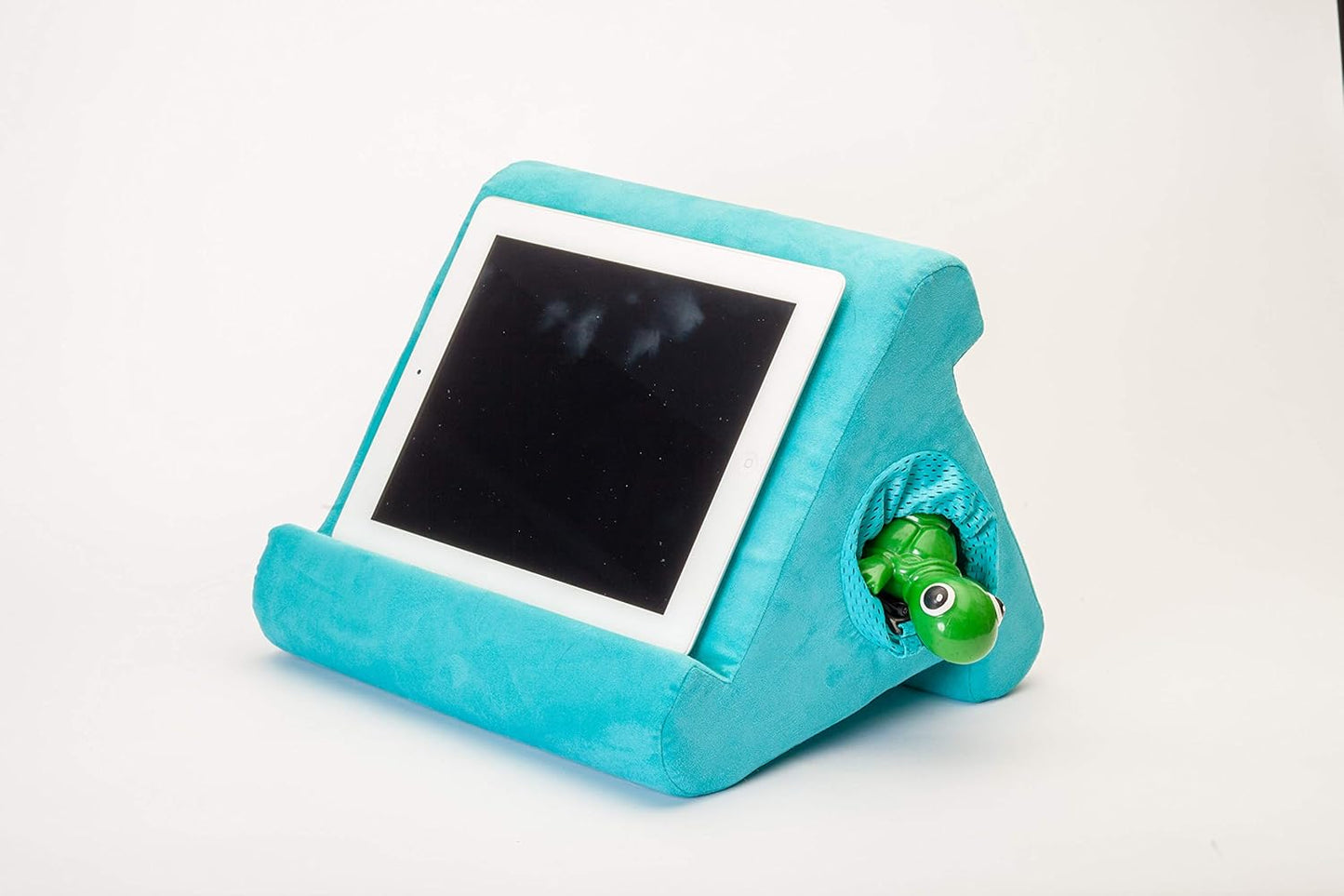 Ipad Tablet Stand with Cubby Storage and Multi-Angle Viewing for Home, Work & Travel. Our Ipad and Tablet Holder Has Storage for Your All Your Personal Items. (Nebbiolo)